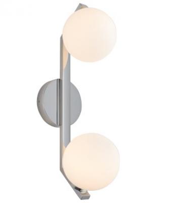 RAYNA 2 LIGHT CHROME WALL LIGHT IP44
